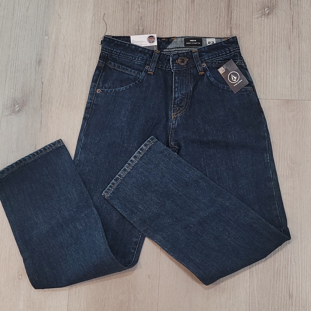 Volcom modern straight leg Nova jeans size 23 - Picture 1 of 6